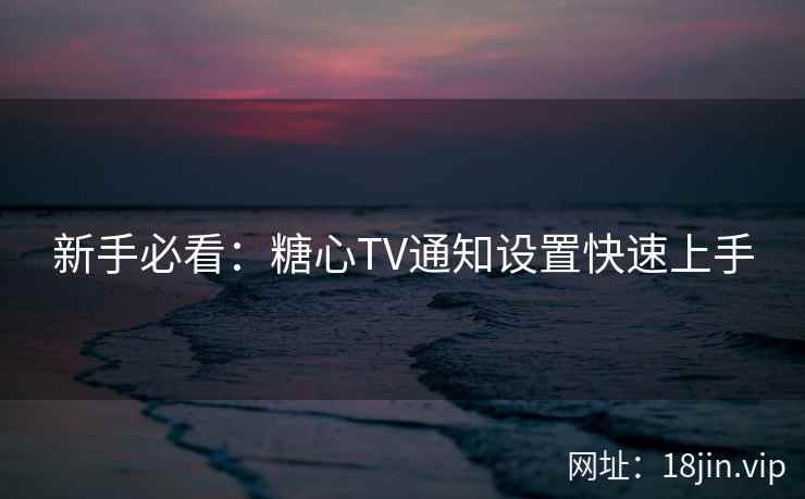 新手必看:糖心TV通知设置快速上手 新手必看:糖心TV通知设置快速上手