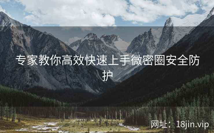 专家教你高效快速上手微密圈安全防护